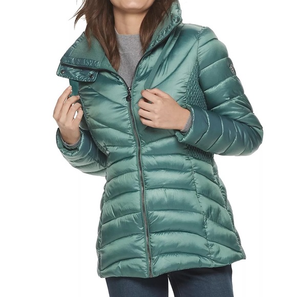 B by Bernardo Packable Puffer Jacket Sz S - Picture 2 of 13